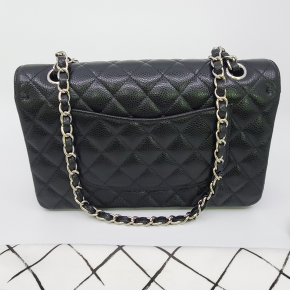 Chanel Medium Double Flap Classic Cavier - Picture 5 of 16